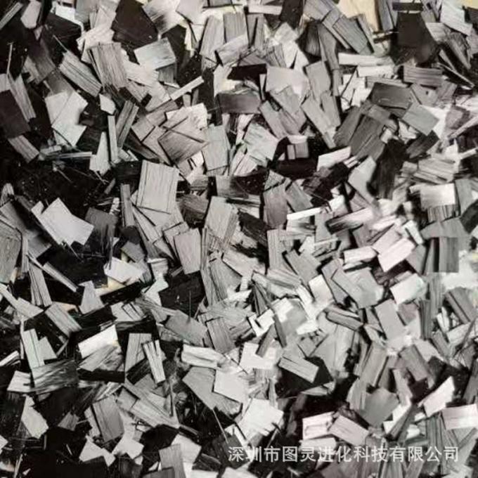 Chopped Metal Pattern 12-30mm apparent chopped carbon fiber, forged pattern chopped carbon fiber