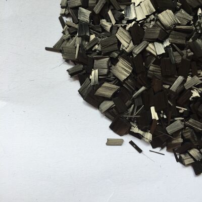 PU coating enhanced conductive 6mm chopped carbon fiber, flat plastic modification special-purpose chopped carbon fiber