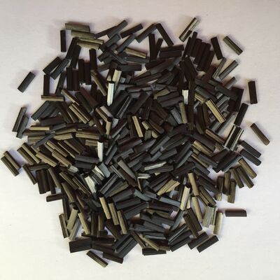 Enhanced modified plastic conductive bundled chopped carbon fibers 1-30mm PU polyurethane coated chopped carbon fibers