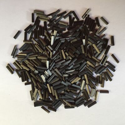 Enhanced modified plastic conductive bundled chopped carbon fibers 1-30mm PU polyurethane coated chopped carbon fibers